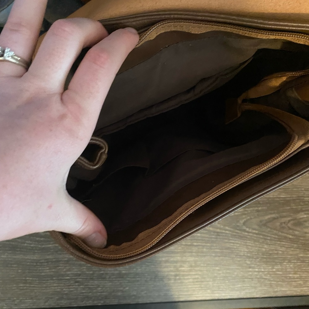 Leather backpack